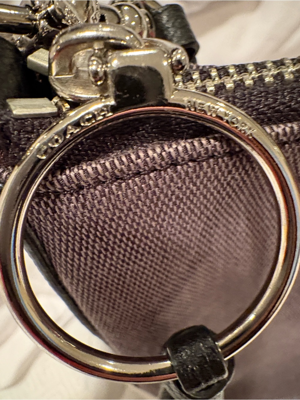 Coach Horse and Carriage Jacquard Sutton Crossbody Bag Pink & Red Center Stripe - Picture 7 of 16